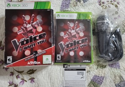 Activision XBox 360 The Voice I Want You Game With Konami Microphone ''Open Box''