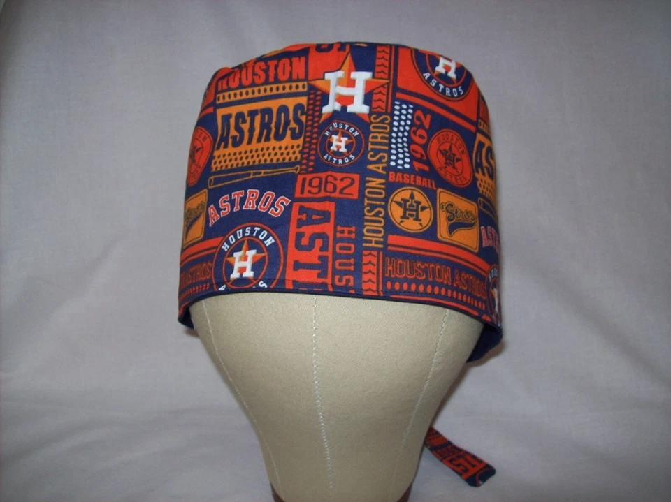 Men/Women Surgical Scrub Cap Lined Houston 1962 100% Cotton - Image 2 of 3