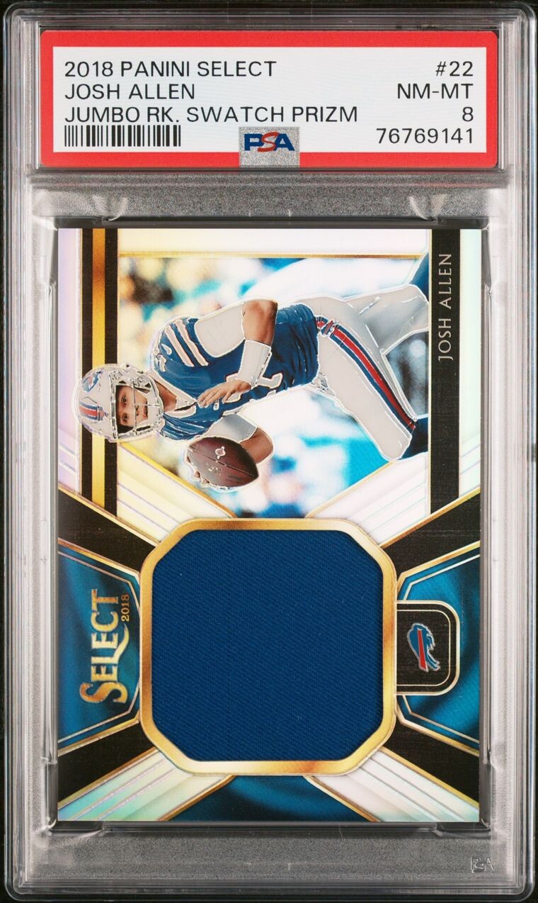 Josh Allen Panini Select Jumbo Rookie Swatch Prizm #22 Base