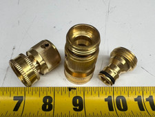 Lot of 2 Garden Hose Quick Connect Fitting 3/4" NPT Female x Male Connections