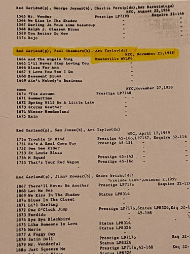 RED GARLAND - Trio ~ MOODSVILLE 6 {orig} w/PC & AT | Recorded: November 21, 1958 - Imagen 9 de 9