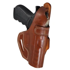 Real Leather Belt Scabbard Style Handmade OWB Gun Holster For Various Pistol