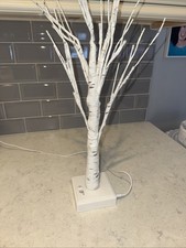 Twinkle Tree 24 Inch Tall Lighted Birch Tree Decoration Warm White Lights
