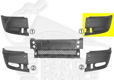 Crosse de pare-choc avant-gauche grise Ford Transit MK6 phase 1 utilitaire 2000-2006