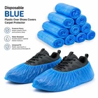 CPE Disposable Shoe Covers Heavy Duty Embossed Anti-Slip Floor Carpet Guard