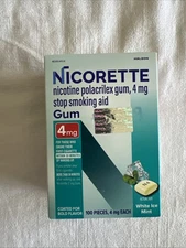 Nicorette 4 mg White Ice Mint Nicotine Gum - 100 Count