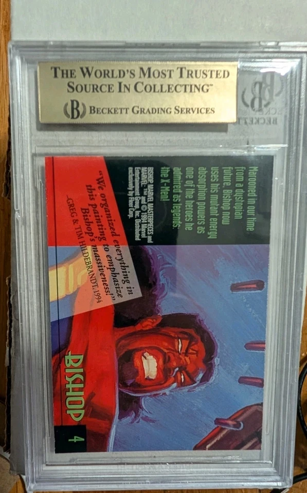 1994 Marvel Masterpieces #4 Bishop BGS 9.5 GEM MINT Low Pop - Image 2 of 4