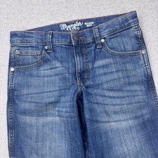 Wrangler Retro Boys Jeans Relaxed Boot Size 12 Husky Blue Stretch Cowboy Western