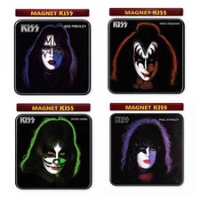 LOT DE 4 Magnet KISS – Aimant Frigo Album Hard Rock ....