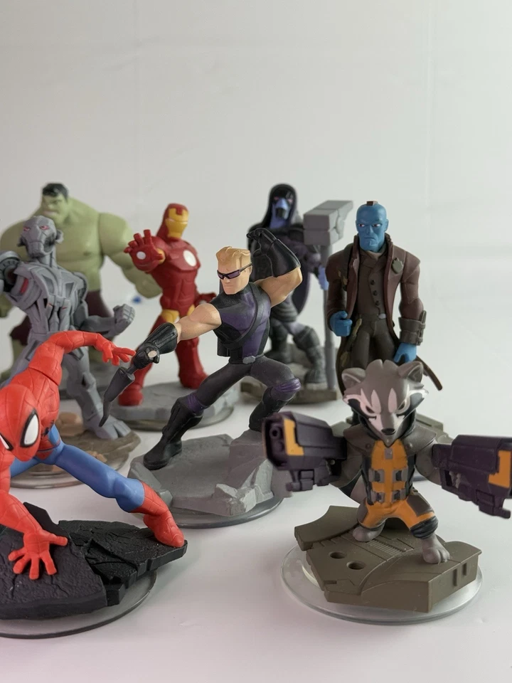 Disney Infinity Marvel Super Heroes Lote 17 Figuras Vengadores Spider-Man Guardianes Foto 3 de 4