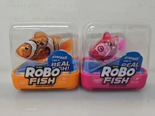 Zuru ROBO FISH Robo Alive Orange Color Changing Water Activated Fish Toy NEW