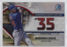 2023 Bowman Bowman Scouts Top 100 Brennen Davis #BTP-35 1u6