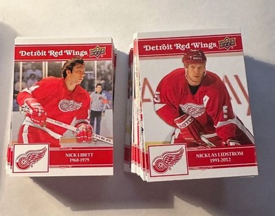 25/26 2025 UD DETROIT RED WINGS CENTENNIAL TIN BASE SET CARDS 1-100 U-Pick List