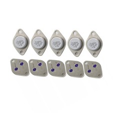 10Pcs 2N3055 TO-3 NPN Transistor 15A 60V 115W for Shunt Regulators Amplifiers