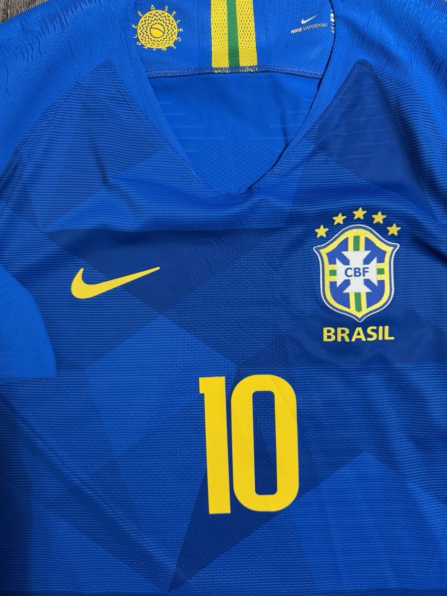 Neymar Jr Brazil Nike Vaporknit 2018 Away Jersey Size XXL 893857