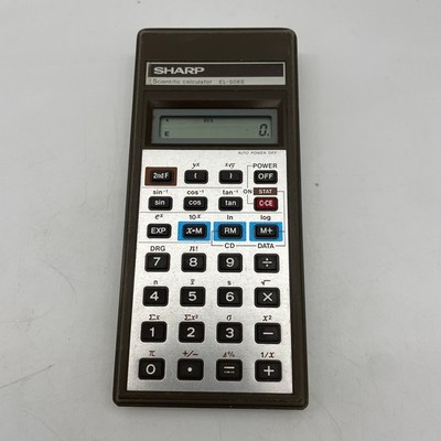 SHARP scientific calculator Model EL-508S - TESTED
