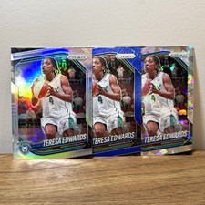 TERESA EDWARDS 2025 Panini Prizm WNB Lynx Basketball 3-Card Lot Silver
