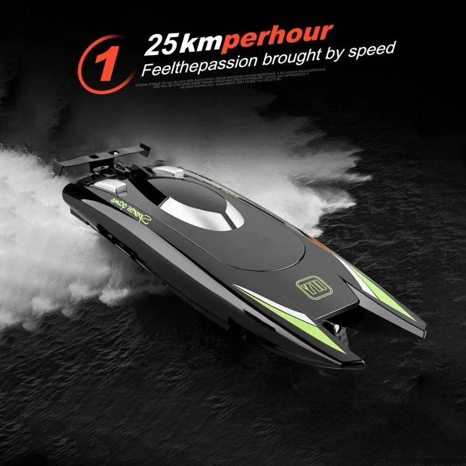 2.4ghz Rc Rennboot Doppelmotor 25km/H 80m Reichweite Wasserdicht DE - Bild 2 von 4
