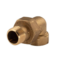 "Messing Gewinde-Fitting Winkelverschraubung 90° Flachdichtend 1/2\"IG - 1/2\"AG (D"