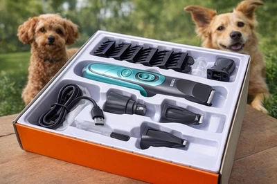 oneisall 4in1 Hundeschermaschine FC10 leise LED 2000mAh Pfoten Krallen Neu