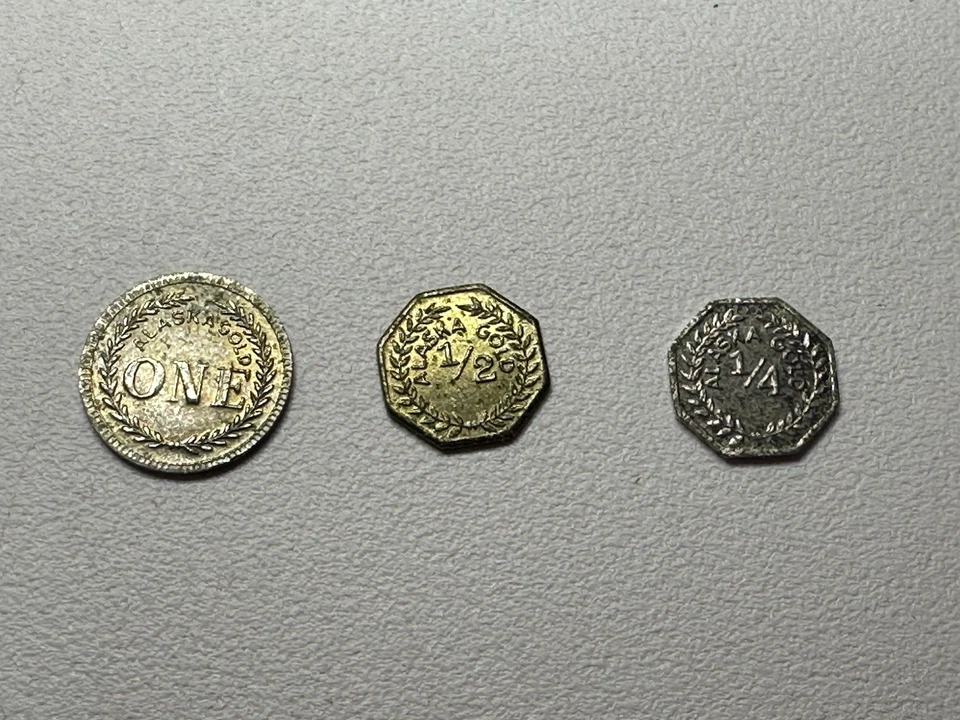 3 EA. ALASKA/ CALIFORNIA GOLD 1897 ONE PINCH, 1900 1/2  PINCH, 1897 1/4  PINCH - Image 2 of 4