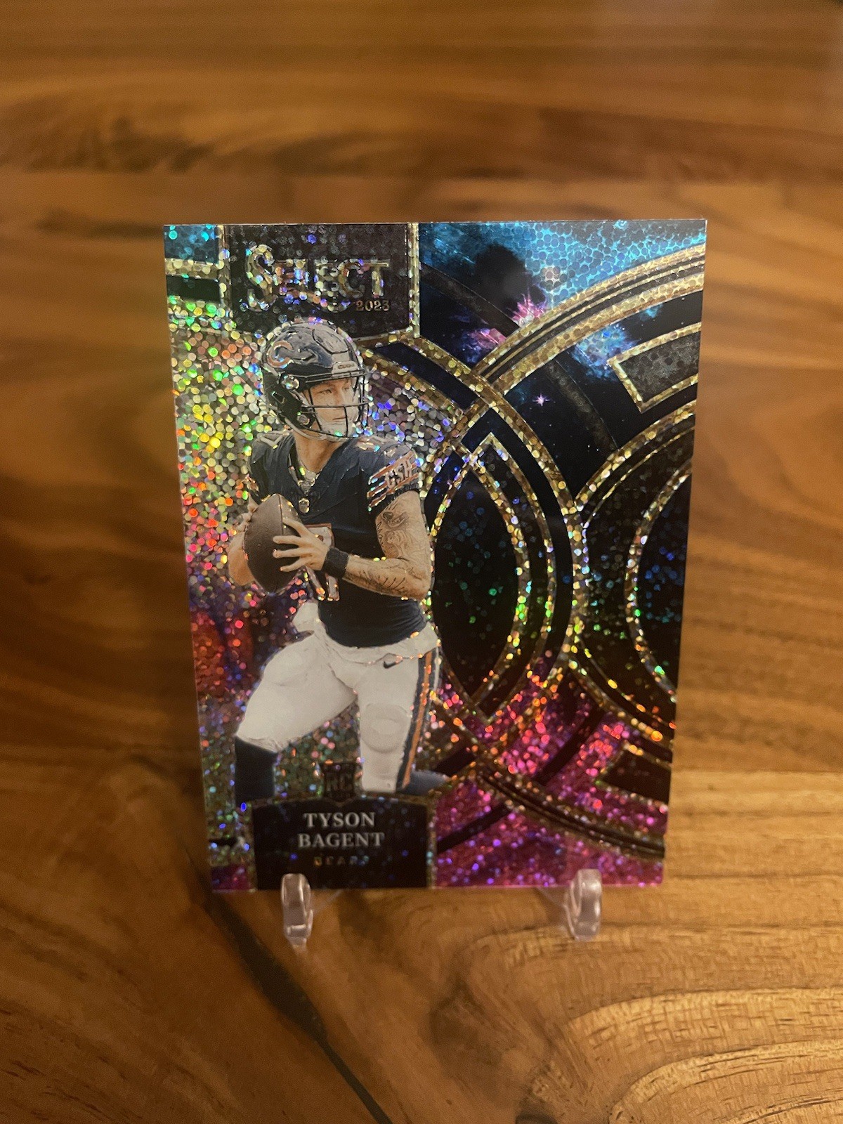 2023 Select Premier Level Tyson Bagent Cosmic Prizm SSP Rookie Card