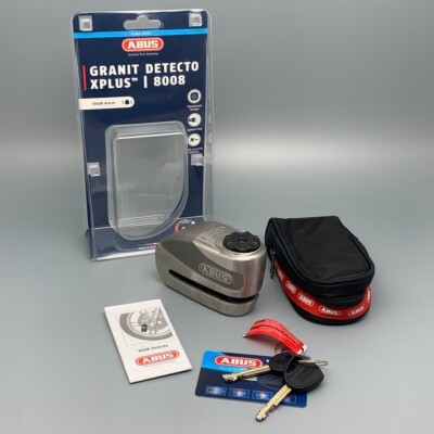 ABUS ALARMSCHLOSS GRANIT DETECTO X-PLUS 8008 2.0 2 SCHLÜSSEL INKL. TASCHE