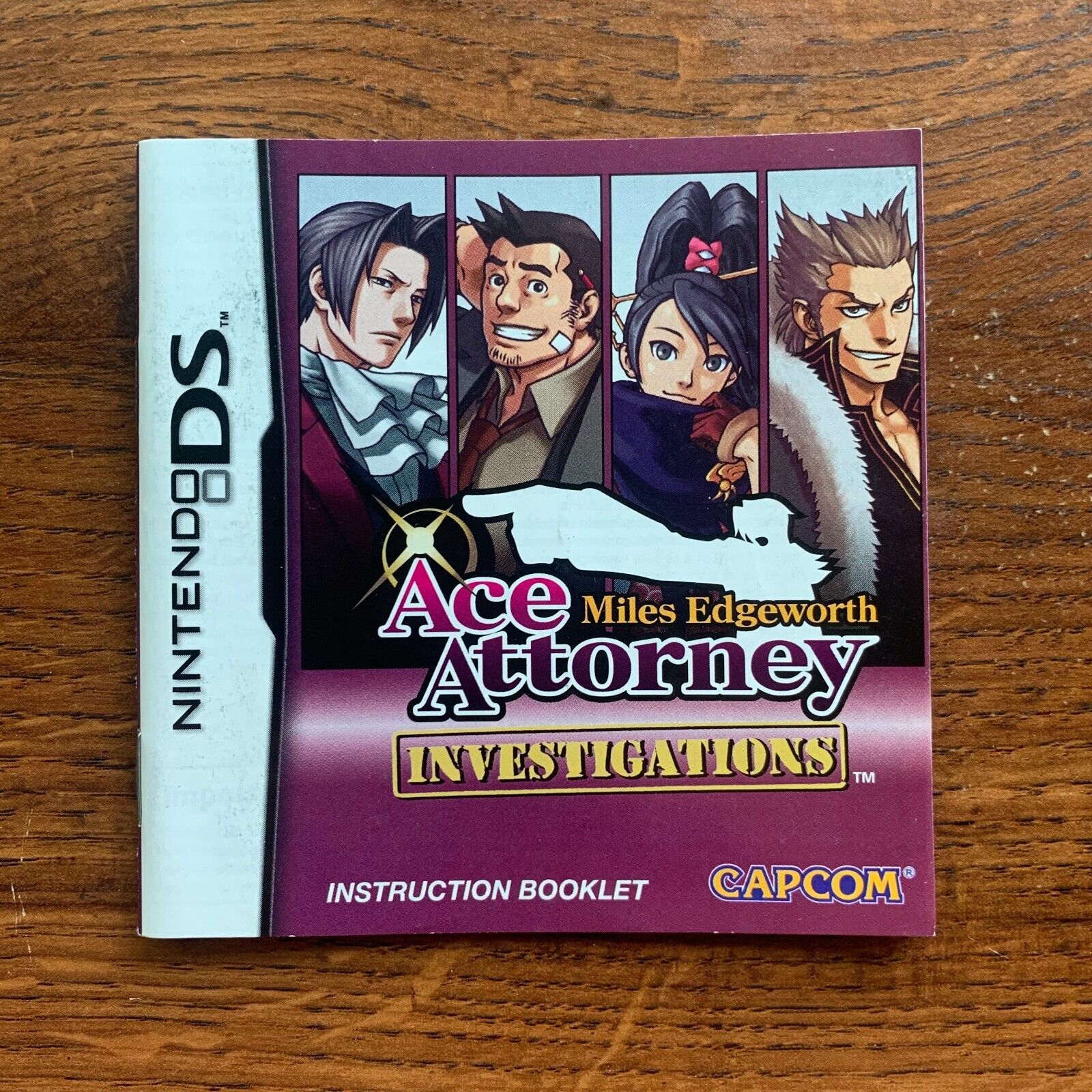 Ace Attorney Investigations Case Only NO GAME Nintendo DS Empty Miles  Edgeworth