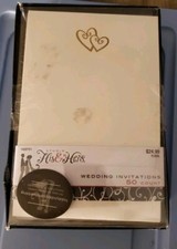 50 invitaciones de boda y 50 tarjetas de respuesta Studio para él/ella, ambas con sobres