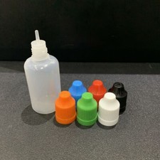 10ml 30ml 50ml 100ml LDPE Plastic Squeezable Empty Dropper Bottle Childproof Cap