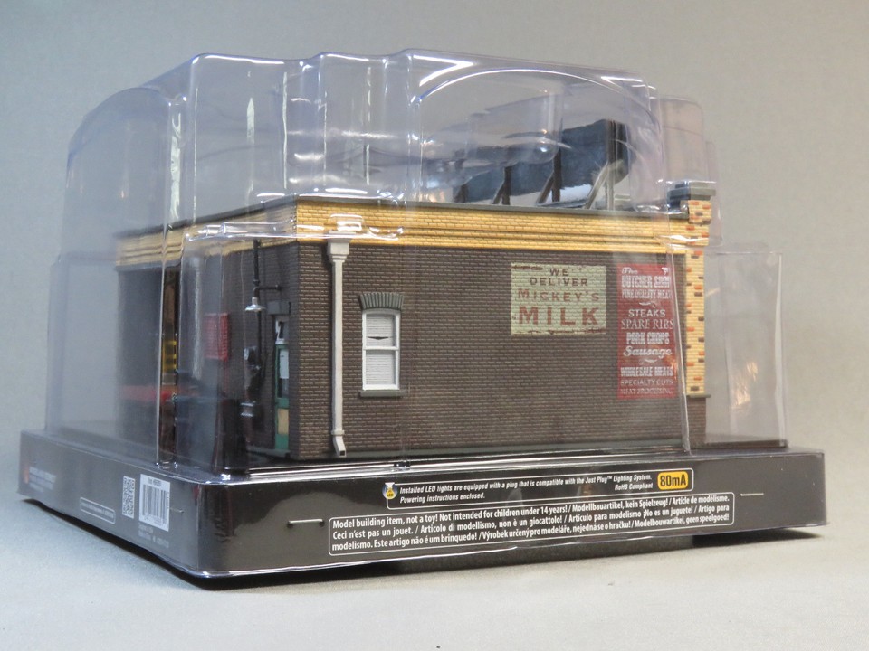 Woodland Scenics O Scale 'J Frank's Grocery Store' Building - Built & Ready, Lighted, 1:48 Scale, Mint Condition (WDS5851)