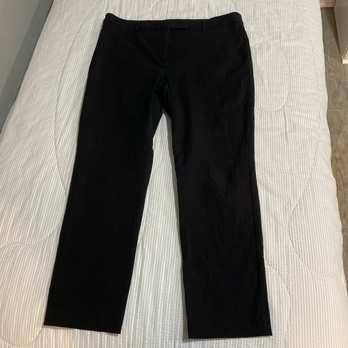 Talbots high waist straight pants black size 14 petite eBay