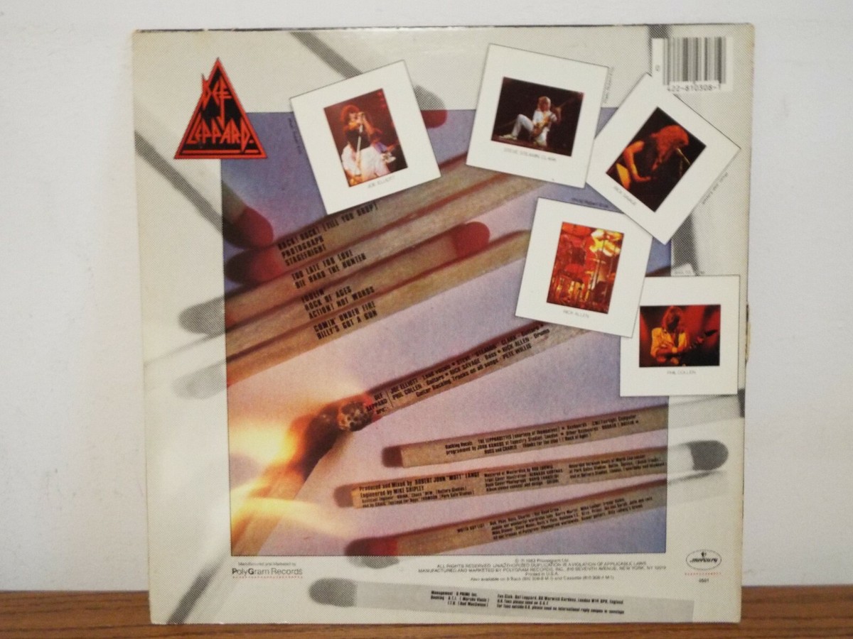 DEF LEPPARD PYROMANIA LP VINYL ALBUM | eBay