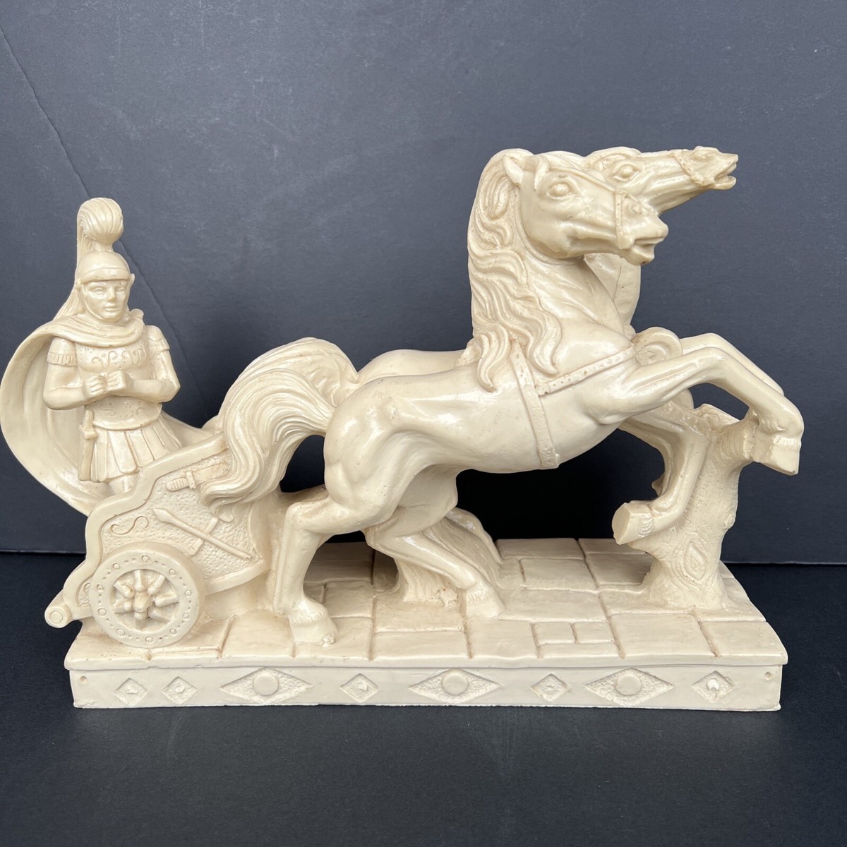 アンテルマ・サンティーニ 　戦馬車　イタリア製　CLASSIC FIGURE 戦馬車 A．SANTINI アンテルマサンティーニ作 イタリア製 騎士