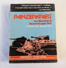 PANZERKRIEG Von Manstein & HeeresGruppe Sud War Board Game OSG 1st Edition 1978