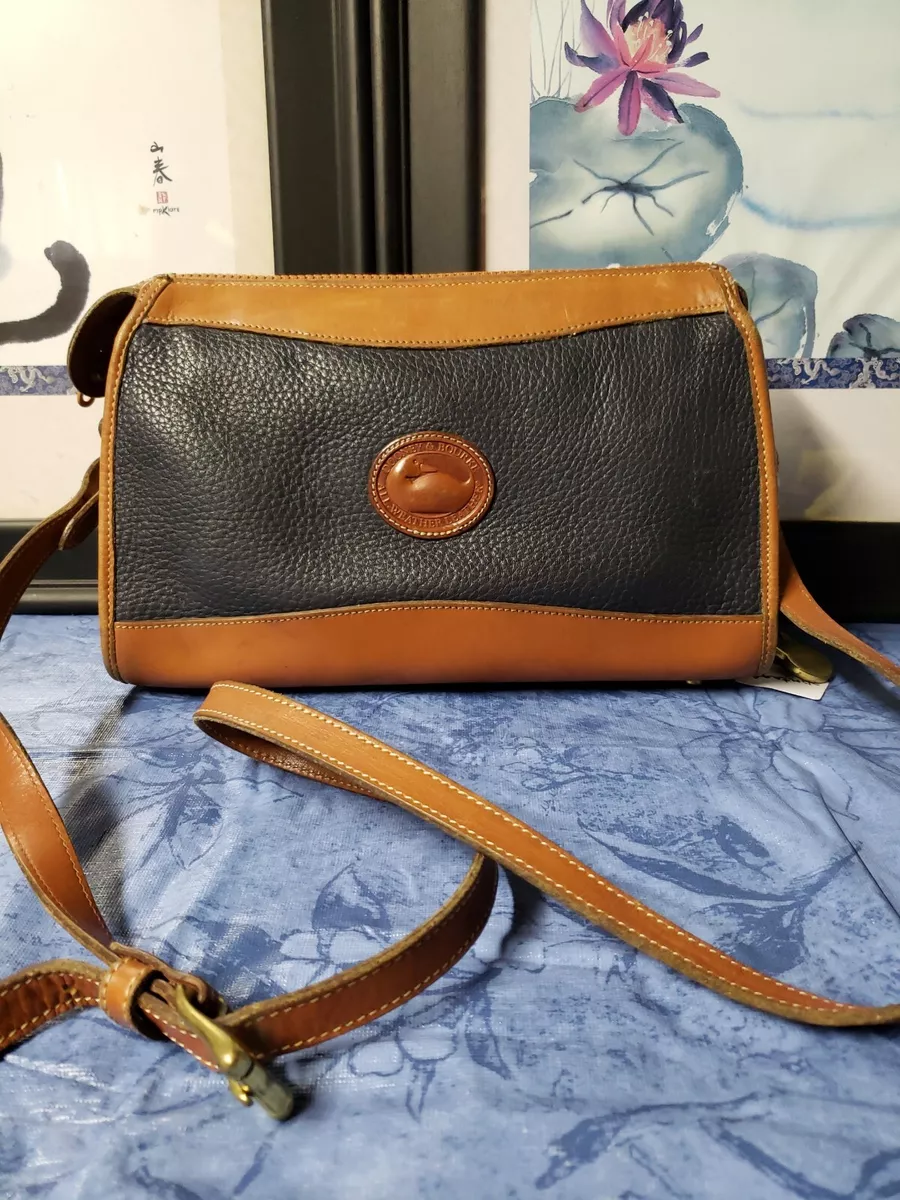 Vintage Dooney & Bourke Black Leather Crossbody