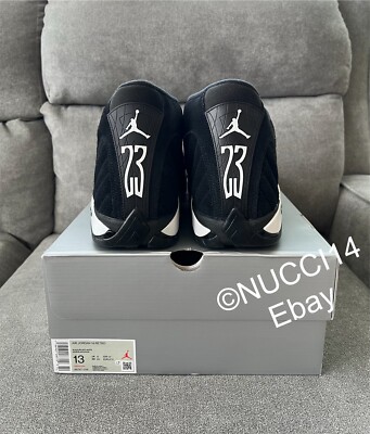 Size 13 - Air Jordan 14 Retro Black White for sale online | eBay