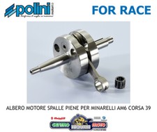 Albero Motore Polini FOR RACE Spalle Piene per Minarelli AM6 Corsa 39 50 80 cc