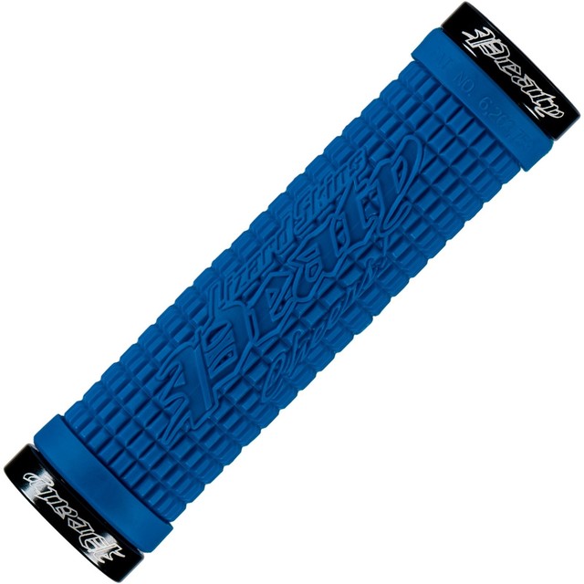 blue lock on mtb grips