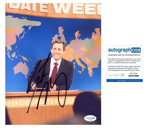 Seth Meyers "Saturday Night Live" AUTOGRAPH Signed 'SNL' 8x10 Photo E ACOA