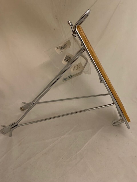 Wald Model 215 WW Bicycle Rear Rack with Wood Slat Metal Wald Model 215 WW Bicycle Rear Rack with Wood Slat Metal
