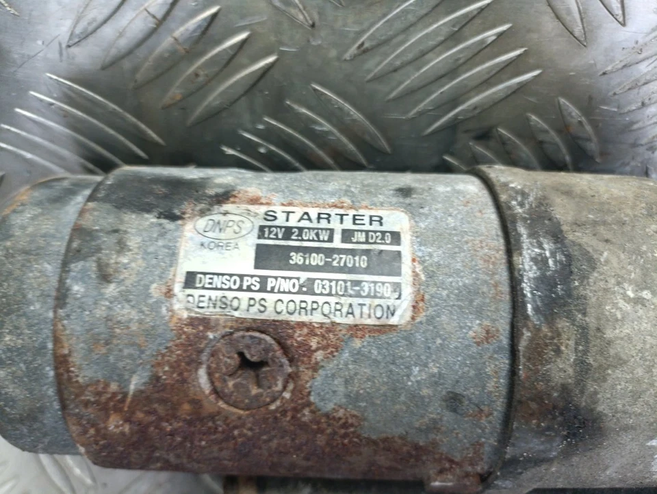 KIA SPORTAGE 2006-2010 2.0 STARTER MOTOR 36100-27010 REF2 - Image 4 of 4