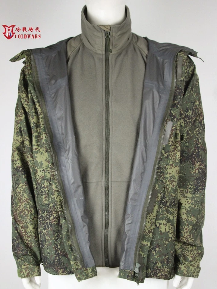 Russian Army lv6 EMR Hardshell Uniform Suit Little Green Man Hooded Coverall - Image 4 of 4
