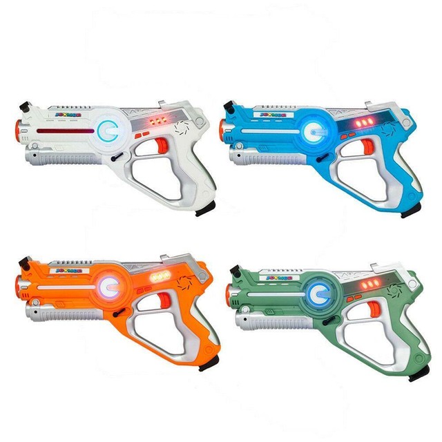 laser tag set toys and carrying case for kids multiplayer 4 pack