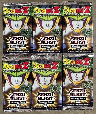 【超希少】DBZ CCG ドラゴンボールカード セルセット 6x DBZ CCG CELL GAMES SENZU BLAST BOOSTER PACK SEALED VINTAGE