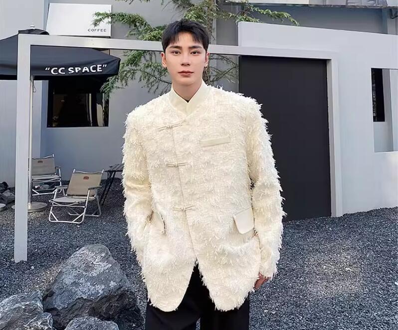 Men's Autumn Fashion Stand Collar Long Sleeve Loose Casual Men's Autumn Fashion Stand Collar Long Sleeve Loose Casual