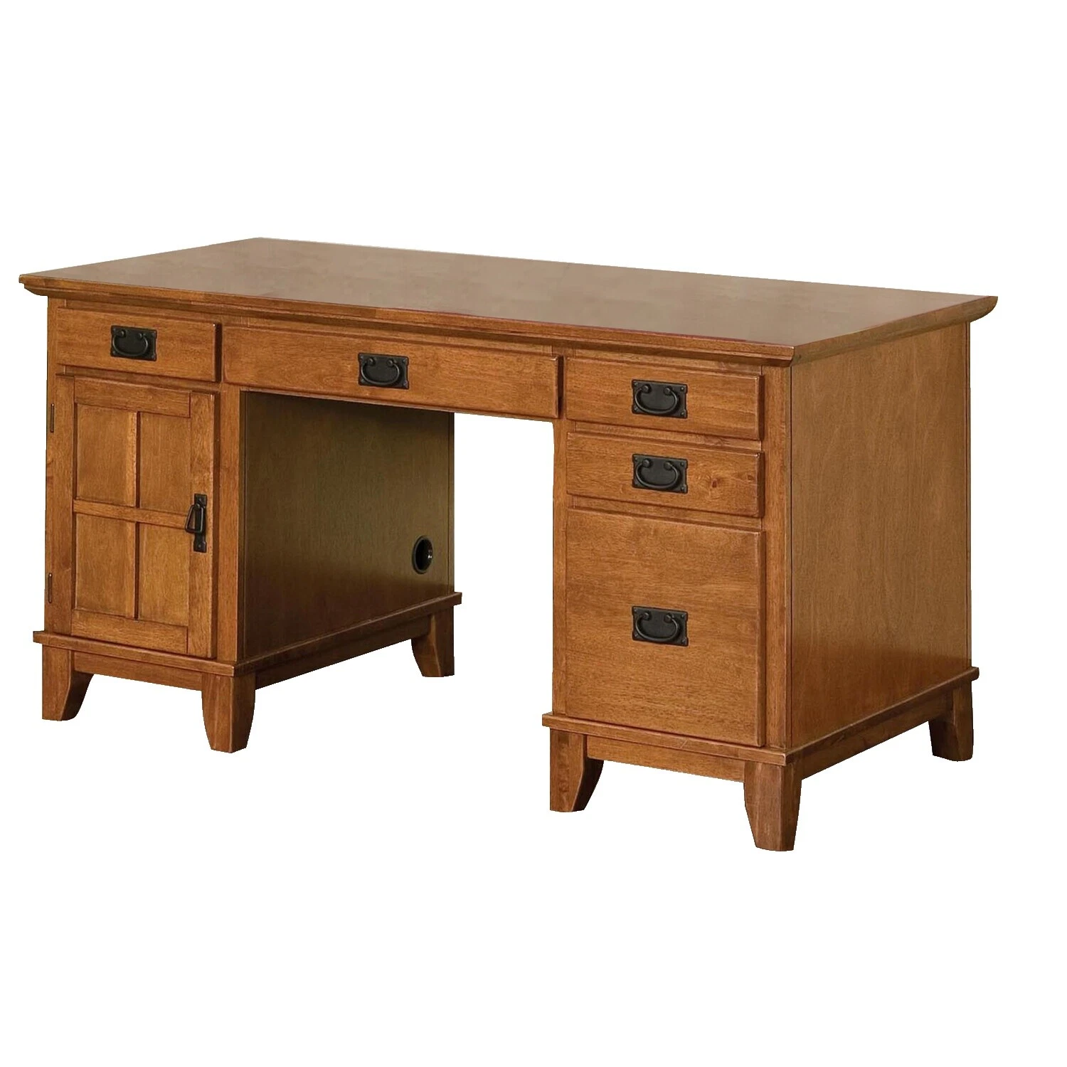 Escritorio de pedestal marrón escritorios de Oficina en Casa