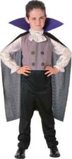 Vampire Boy Count Dracula Gothic Twilight Fancy Dress Up Halloween Child Costume
