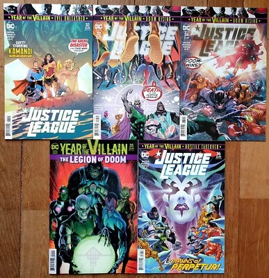 5 COMICS JUSTICE LEAGUE N° 32 à 36 DC 2019 - Photo 1/2