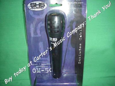 Vocal Microphone ~ SHS Audio ~ OM-50 ~ with cable ~ live band ~ Karaoke ~ NEW